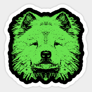 Green Chow Chow Sticker